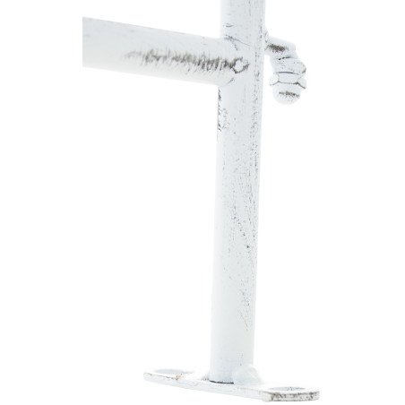 Clôture de jardin charcuterie blanc antique