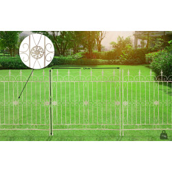 Clôture de jardin charcuterie crème antique