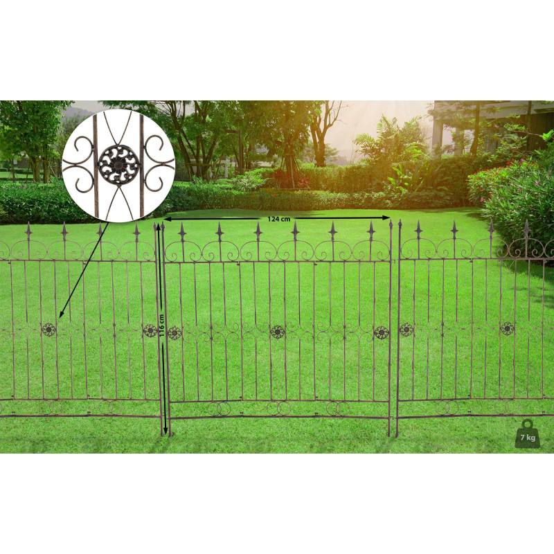 Clôture de jardin charcuterie bronze