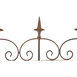 Clôture de jardin charcuterie brun antique