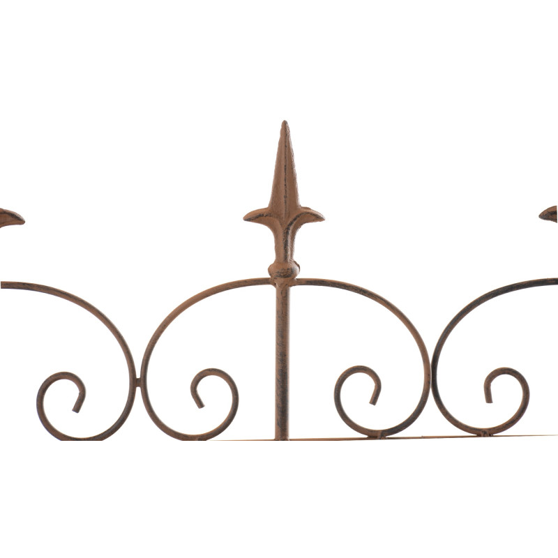 Clôture de jardin charcuterie brun antique