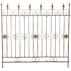 Clôture de jardin charcuterie brun antique