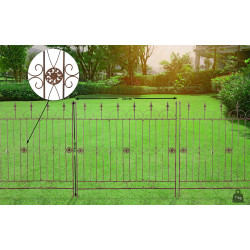 Recinzione da Giardino in Ferro Mangold antico marrone