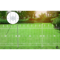 Cl?ture de jardin Manchard blanche