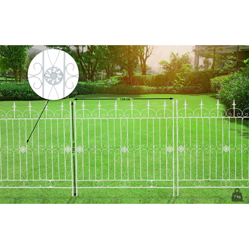 Clôture de jardin charcuterie blanc