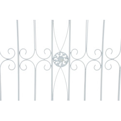 Reja De Jardín Mangold En Metal Blanco