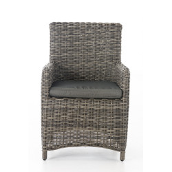 Chaise Fontana / Saint Marlo anthracite 5 mm gris-mélange
