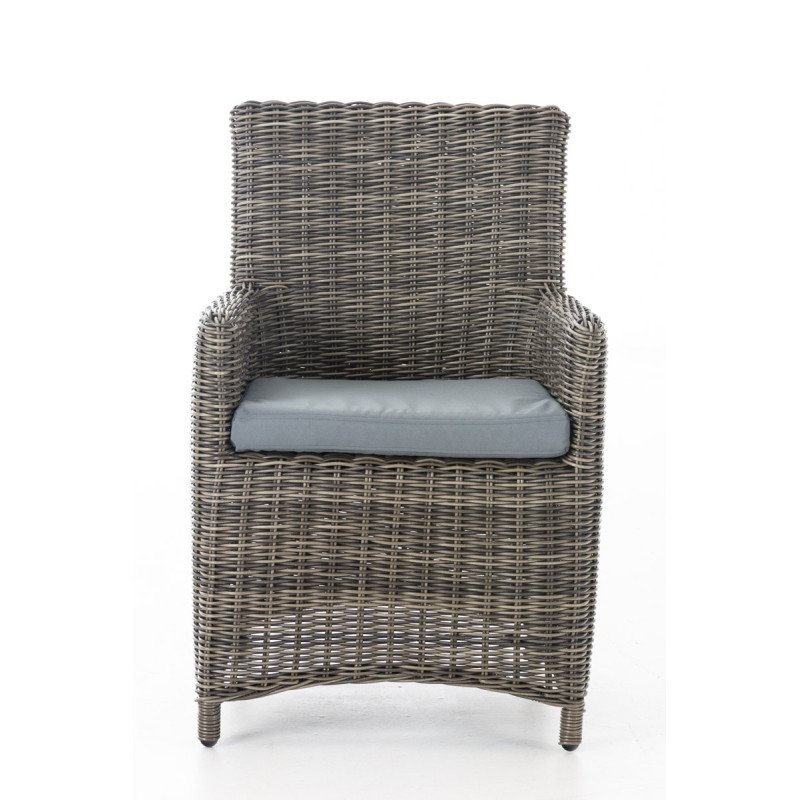 Chaise Fontana / Saint Marlo gris fer 5 mm gris-mélange