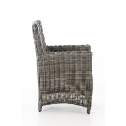 Chaise Fontana / Saint Marlo gris fer 5 mm gris-mélange