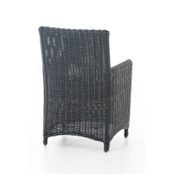 Chaise Fontana / Saint Marlo Rouge Rubis 5 mm noir