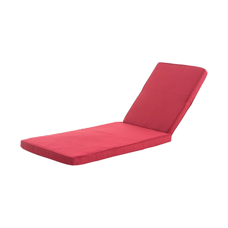 Housse de coussin pour chaise longue Atessa / Nadi rouge rubis