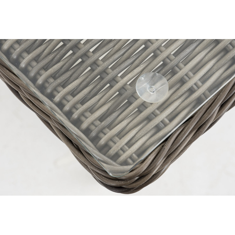 Table de Sainte-Lucie gris-mélange