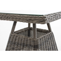 Table de Sainte-Lucie gris-mélange