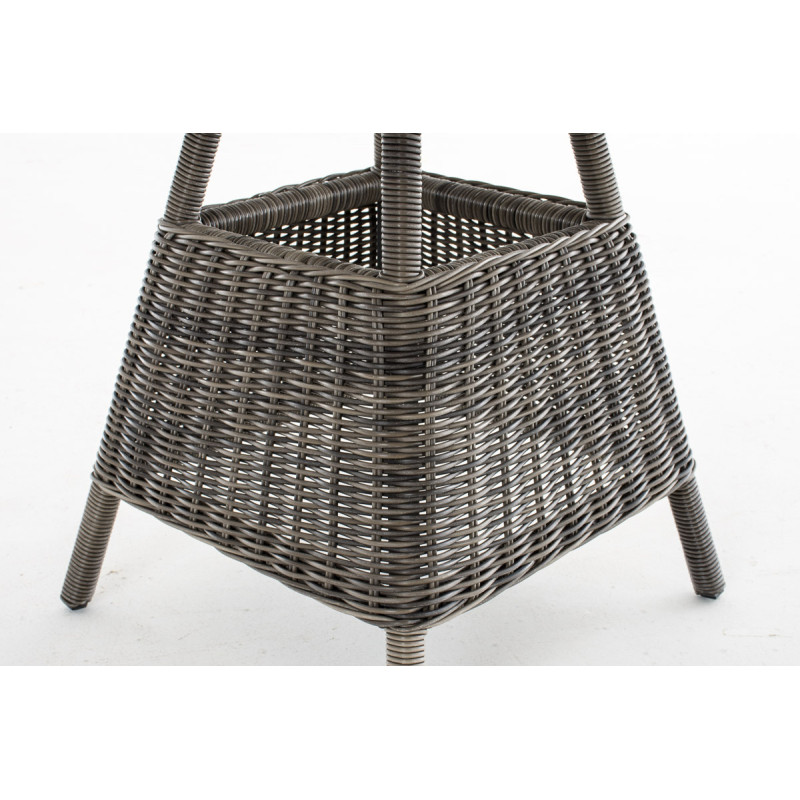 Table de Sainte-Lucie gris-mélange