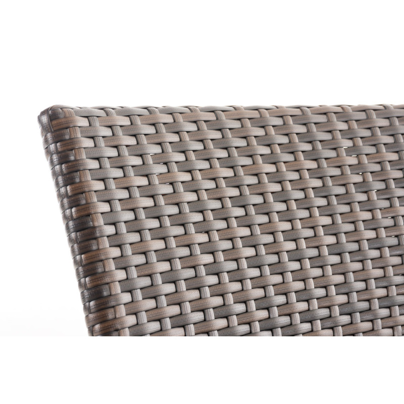 Chaise Leonie en polyrotin brun