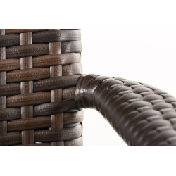 Chaise Leonie en polyrotin brun