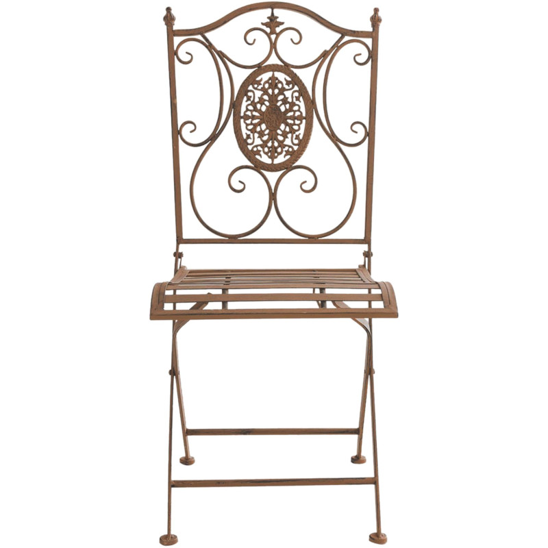 Silla De Jardín Plegable Sibell Marrón antiguo