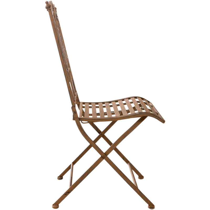 Silla De Jardín Plegable Sibell Marrón antiguo