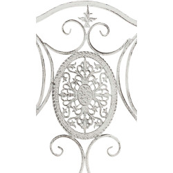 Silla De Jardín Plegable Sibell Blanco antiguo