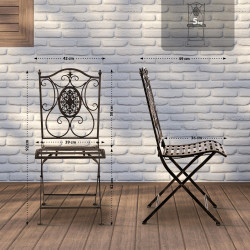 Chaise Sibell bronze