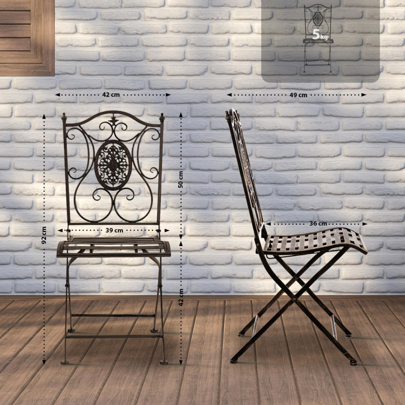 Chaise Sibell bronze