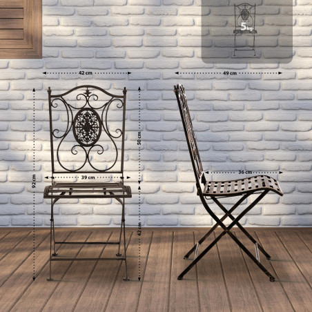 Chaise Sibell bronze