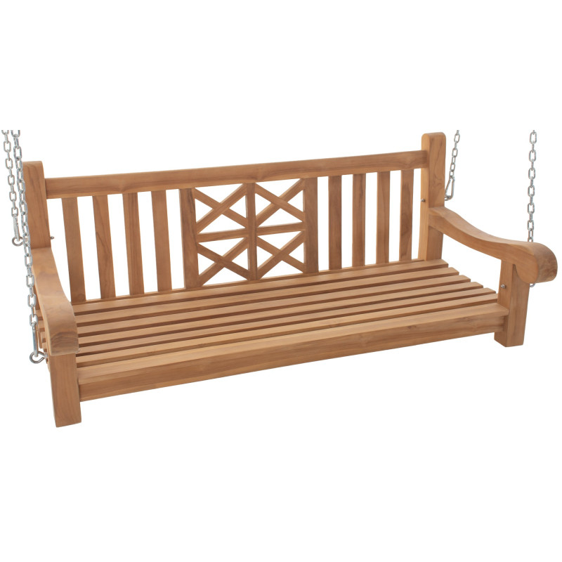 Banc balançoire de ferme 150 cm teck