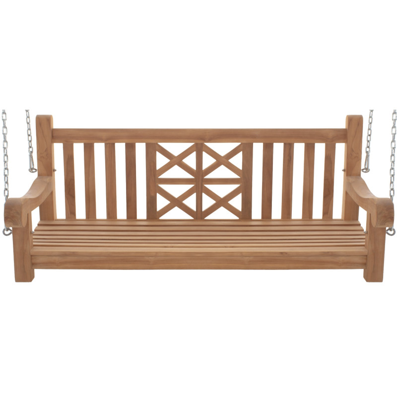 Banc balançoire de ferme 150 cm teck