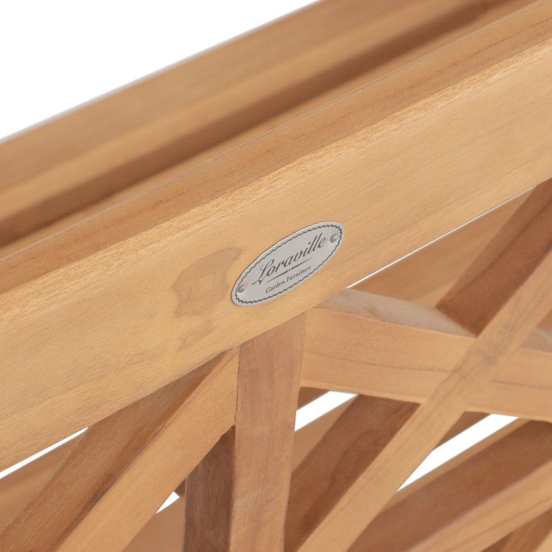 Banc balançoire de ferme 150 cm teck