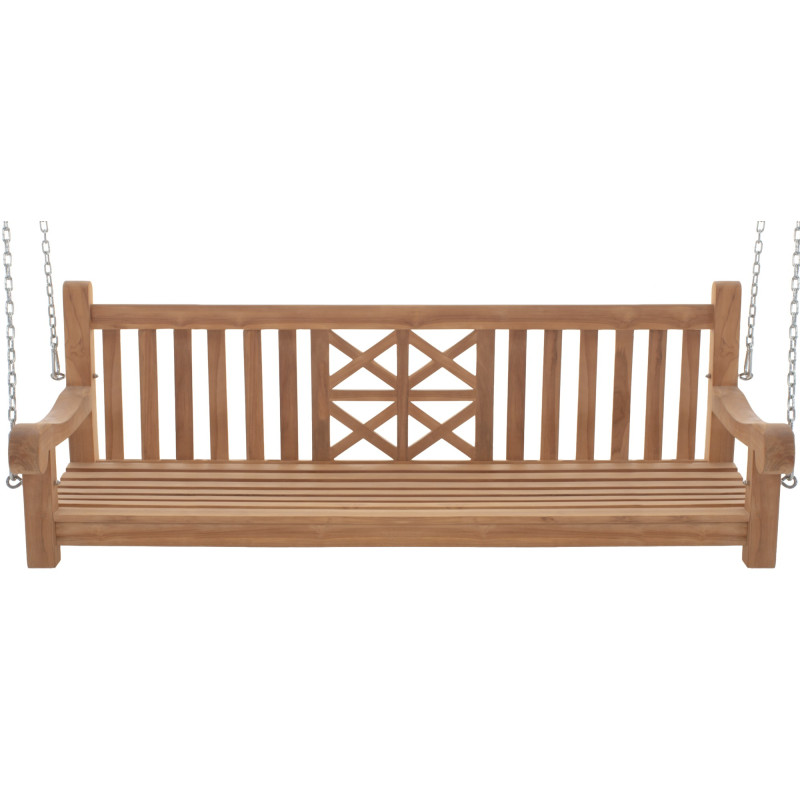 Banc balançoire de ferme 180 cm teck