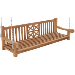 Banc balançoire de ferme 200 cm teck