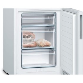 Réfrigérateur combiné pose-libre - BOSCH KGV36VWEAS SER4 - 2 portes - 308 L - H186XL60XP65 cm - Blanc