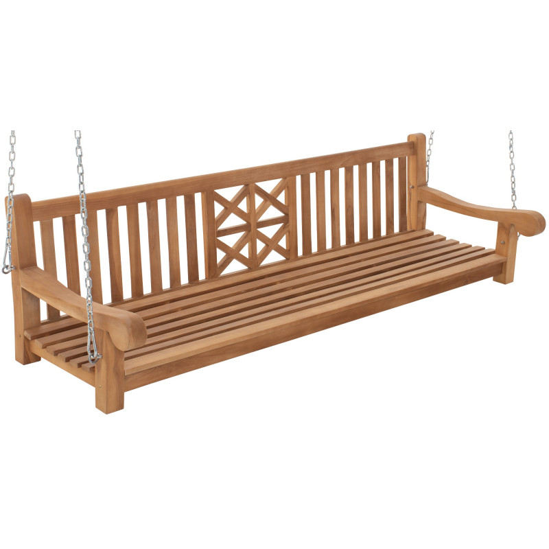Banc balançoire de ferme 220 cm teck