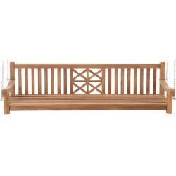 Banc balançoire de ferme 220 cm teck