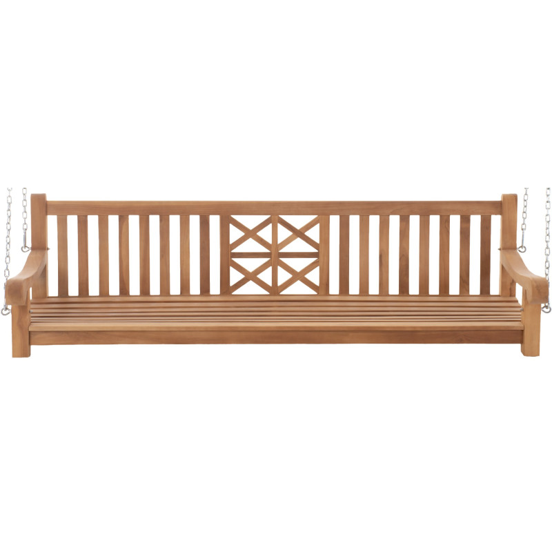 Banc balançoire de ferme 220 cm teck