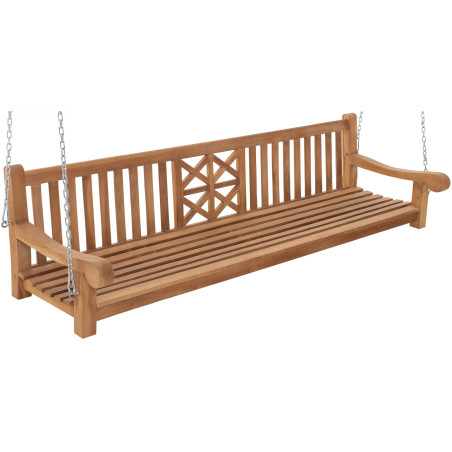 Banc balançoire de ferme 240 cm teck
