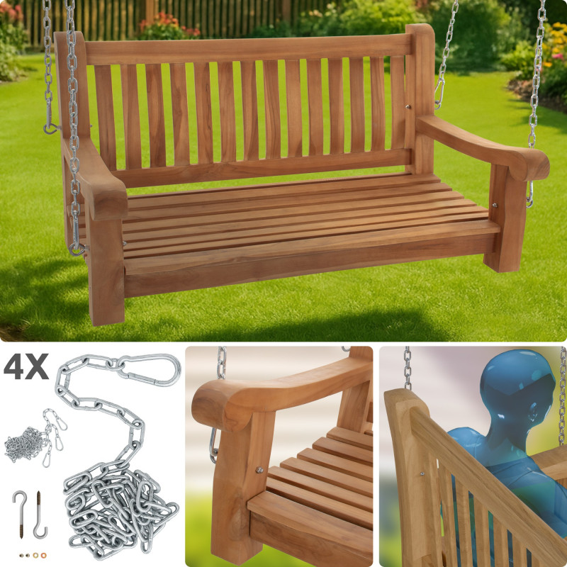 Banc suspendu Joyce 120 cm teck