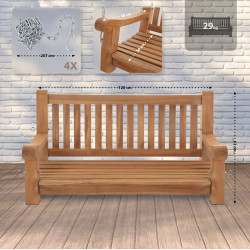 Banc suspendu Joyce 120 cm teck