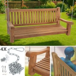 Banc suspendu Joyce 150 cm teck