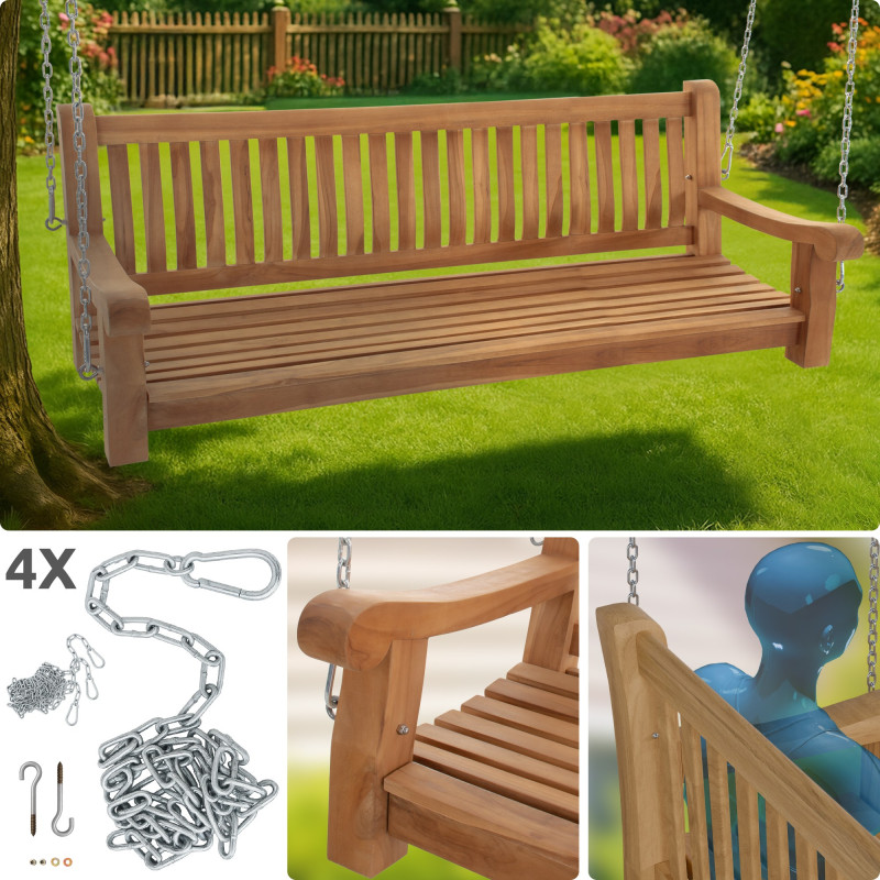 Banc suspendu Joyce 180 cm teck