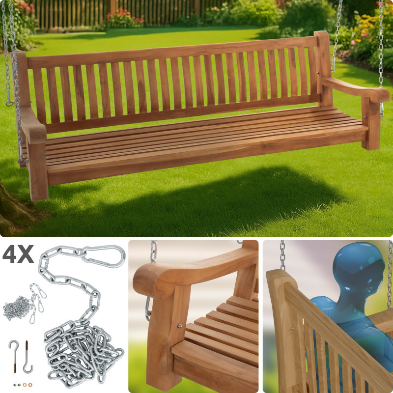 Banc suspendu Joyce 200 cm teck