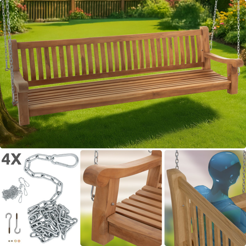 Banc suspendu Joyce 220 cm teck