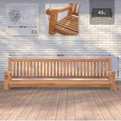 Banc suspendu Joyce 220 cm teck