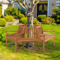 Banc Sonja avec accoudoirs, 200 cm teck