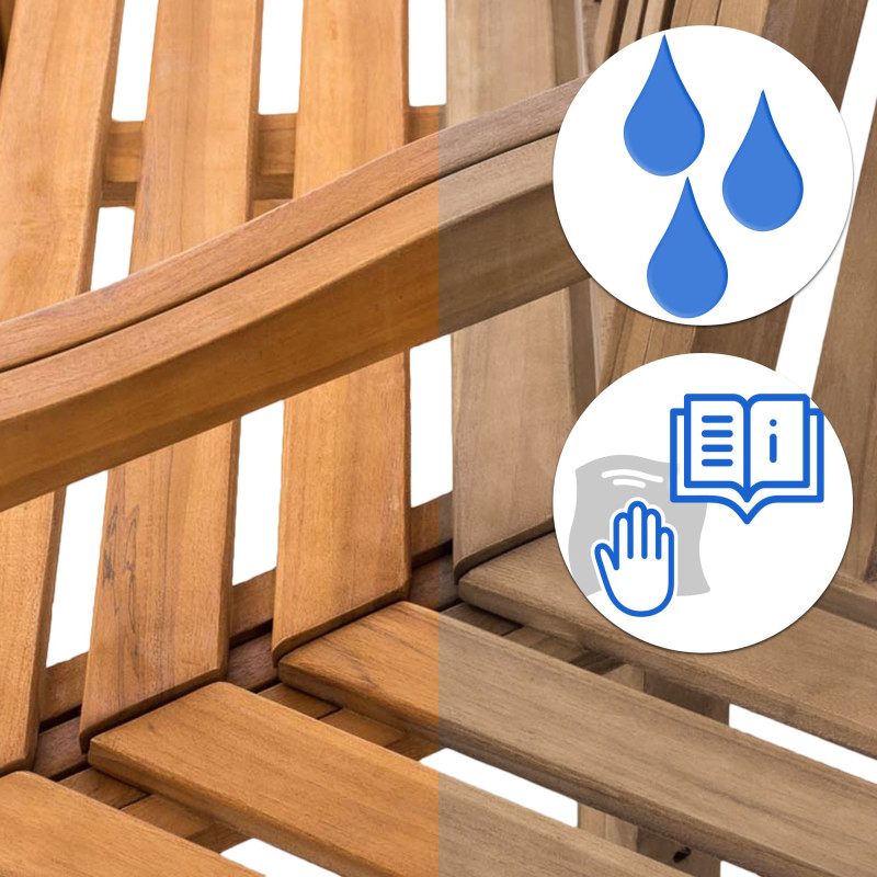 Banc Sonja avec accoudoirs, 200 cm, teck