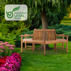 Banc Sonja avec accoudoirs, 200 cm, teck