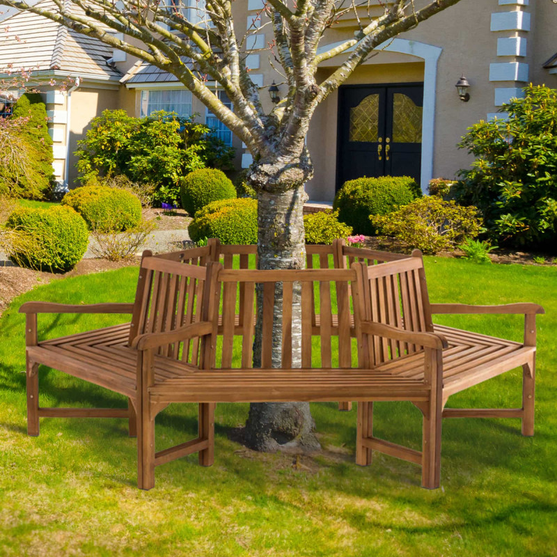 Banc Sonja avec accoudoirs, 250 cm teck