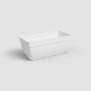 Jardiniere CAPRI CAMPANA XL - Plastique - 80 cm - Blanc - ARTEVASI