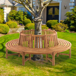Banc d'arbre Novum, environ 250 cm teck