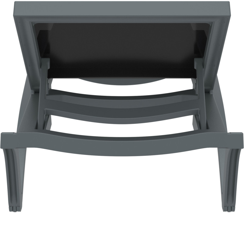 Chaise longue Pacific gris foncé